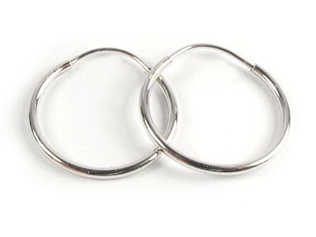 10K White Gold Polished Sleeper Earrings 10K White Gold Polished Sleeper Earrings