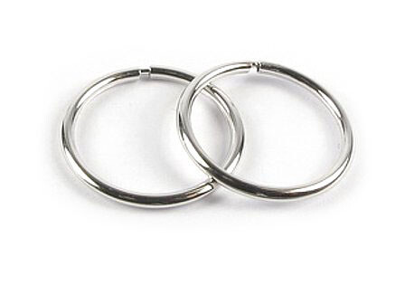 10K White Gold Polished Sleeper Earrings 10K White Gold Polished Sleeper Earrings