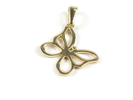 10K Yellow Gold Butterfly Pendant 10K Yellow Gold Butterfly Pendant