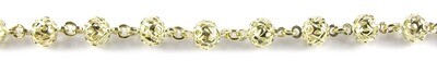 10K Yellow Gold Fancy Bead Ball Bracelet 10K Yellow Gold Fancy Bead Ball Bracelet