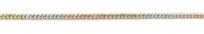 10K Yellow, White, Rose Gold Fancy Ball Bracelet 10K Yellow, White, Rose Gold Fancy Ball Bracelet