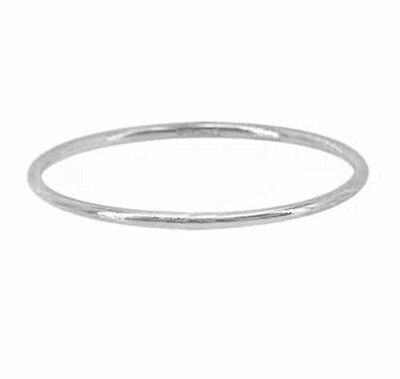 Sterling Silver Round Stack Band, 1mm Width Sterling Silver Round Stack Band, 1mm Width