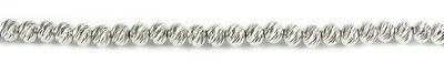 10K White Gold Fancy Ball Bracelet 10K White Gold Fancy Ball Bracelet