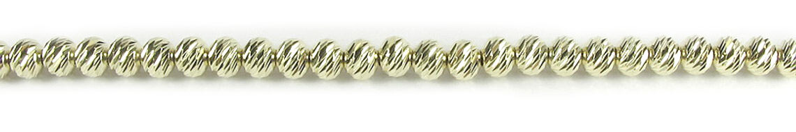 10K Yellow Gold Fancy Ball Bracelet