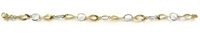 10K Yellow &amp; White Gold Multi Link Bracelet