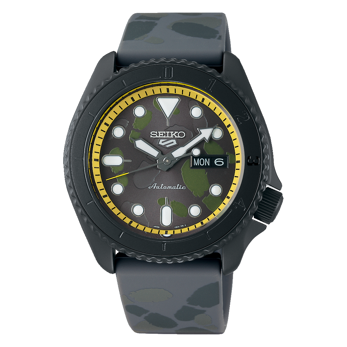 Seiko 5 Sports Black Dial Limited Edition One Piece &quot;Sanji&quot; 43MM Automatic SRPH69