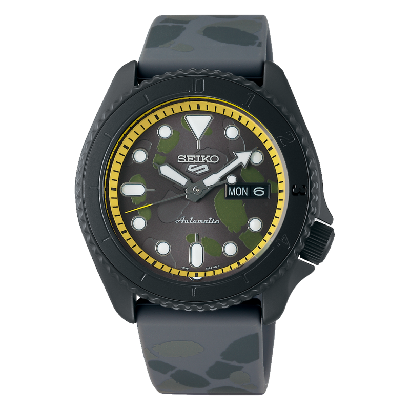 Seiko 5 Sports Black Dial Limited Edition One Piece &quot;Sanji&quot; 43MM Automatic SRPH69