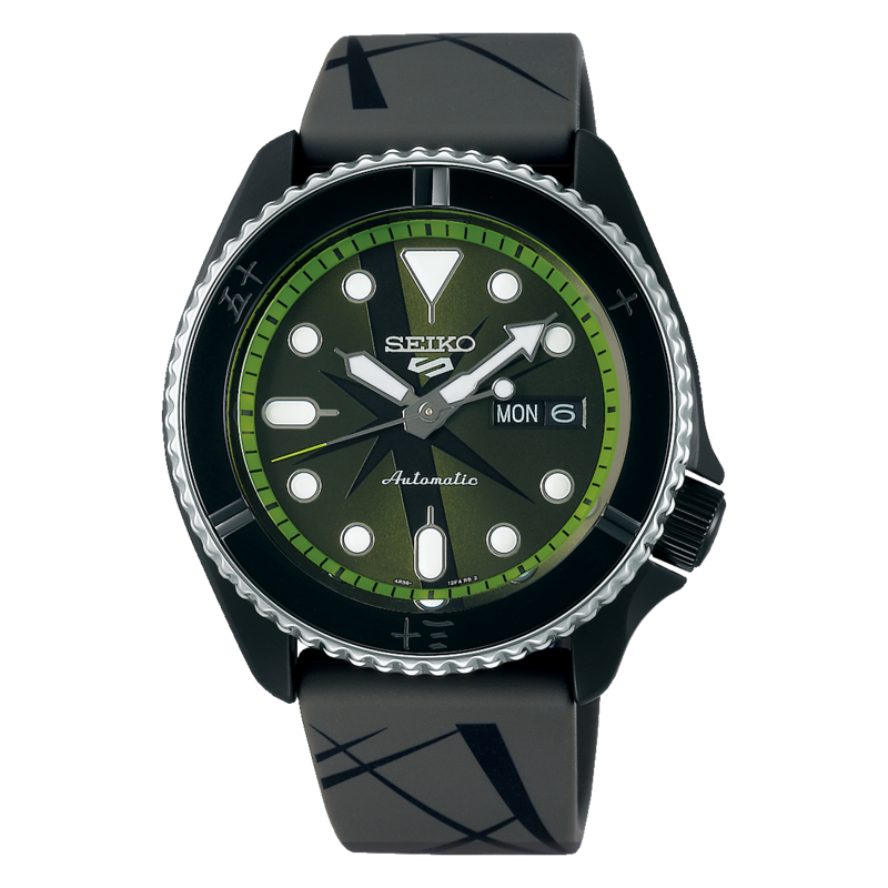 Seiko 5 Sports Green Dial Limited Edition One Piece &quot;Zoro&quot; 43MM Automatic SRPH67