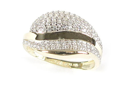 10K Yellow Gold C.Z Cluster Fancy Ring 10K Yellow Gold C.Z Cluster Fancy Ring