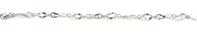 10K Links White Gold Bracelet