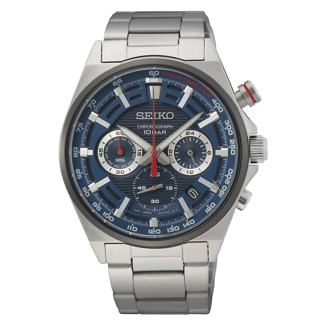 Seiko chronograph best sale blue