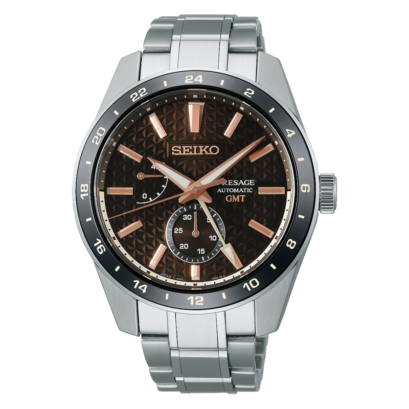 Seiko Presage GMT Brown Dial 42 MM Automatic SPB275