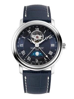Classics Heart Beat Moonphase Date 40MM Blue Dial Automatic FC-335MCNW4P26