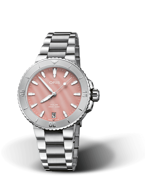 Oris Aquis Date Pink Dial 37MM Automatic