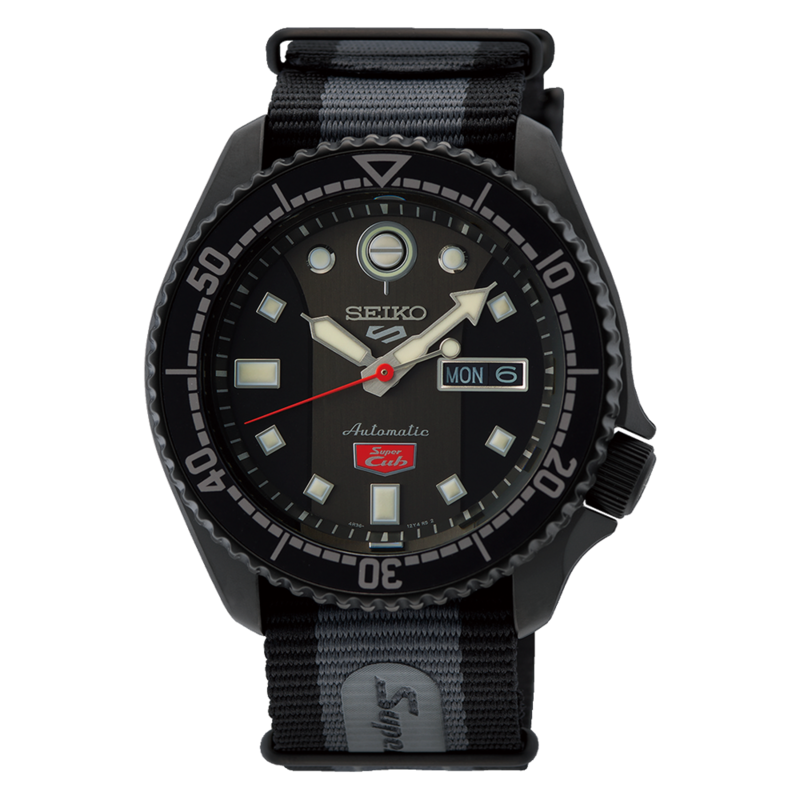 Seiko 5 Sports 43MM Super Cub Honda Black Limited Edition SRPJ75