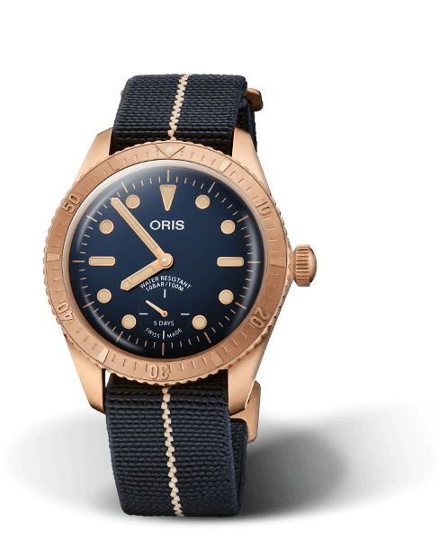 Oris Carl Brashear Calibre 401 Limited Edition Blue Dial 40MM Automatic 01 401 7764 3185-Set