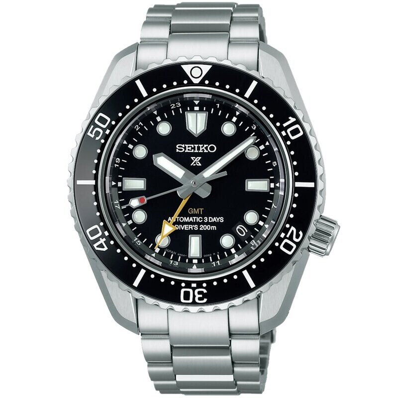 Seiko Prospex Black Dial 42MM 1968 Re-Craft GMT &#39;Dark Depths&#39; Automatic SPB383J1