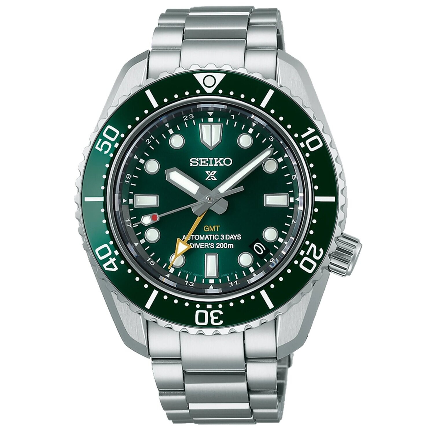 Seiko Prospex Green Dial 42MM 1968 Re-Craft GMT &#39;Marine Green&#39; Automatic SPB381J1