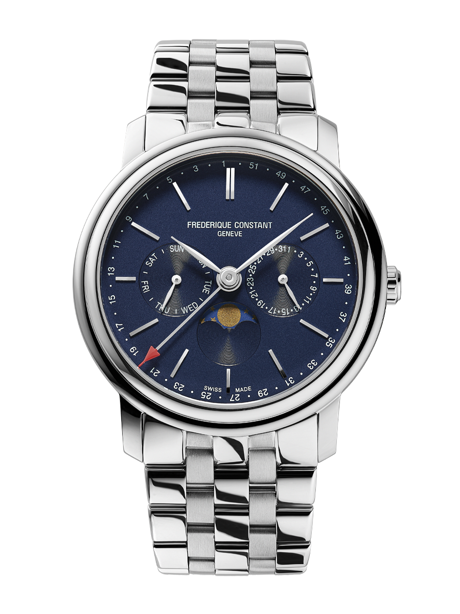 Index Business Timer 40MM Blue Dial Quartz FC-270N4P6B