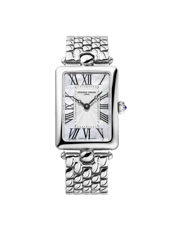 Art Deco Carrée Ladies 28MM Mother of Pearl Dial Quartz FC-200MPW2AC6B