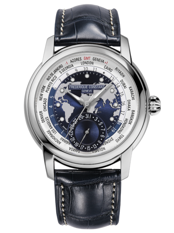 Classic Worldtimer Manufacture 42MM Blue Dial Automatic Limited Edition FC-718NWWM4H6