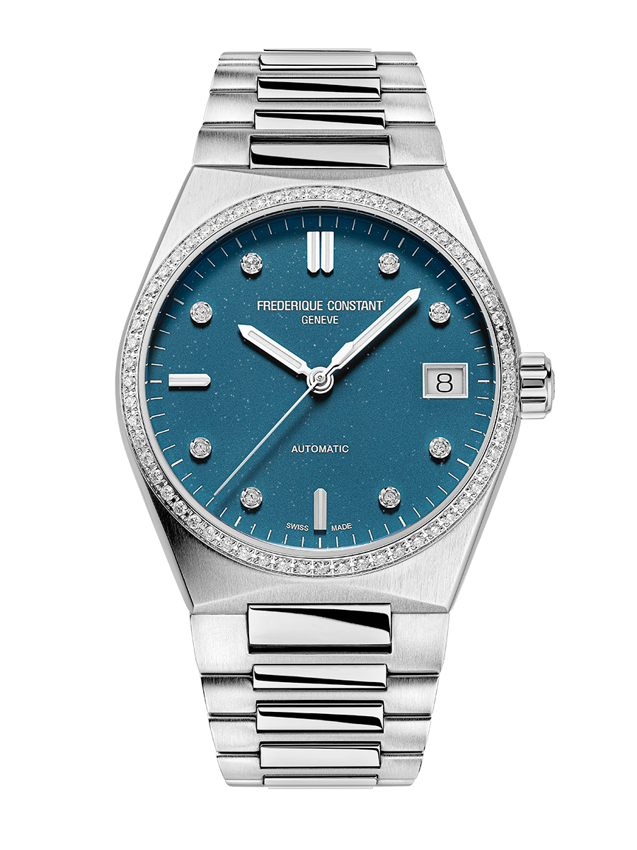 Highlife Automatic Ladies Sparkling 34MM Blue Dial Automatic FC-303LBSD2NHD6B