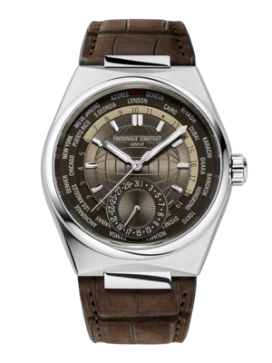 Highlife Worldtimer Manufacture 41MM Brown Dial Automatic FC-718C4NH6
