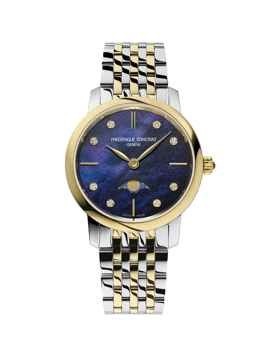 Slimline Ladies Moonphase 30MM Mother of Pearl Dial Quartz FC-206MPND1S3B