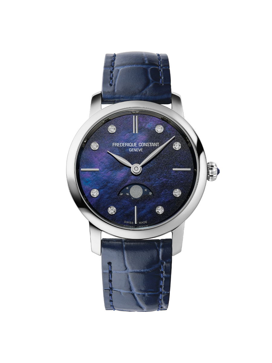 Slimline Ladies Moonphase 30MM Mother of Pearl Dial Quartz FC-206MPND1S6