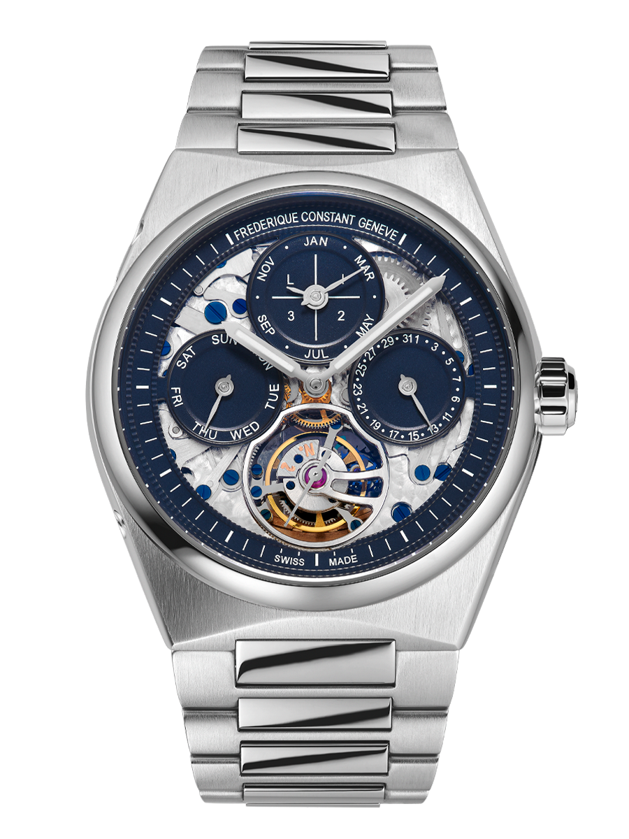 Highlife Tourbillion Perpetual Calendar 41MM Blue Dial Automatic FC-975N4NH6B