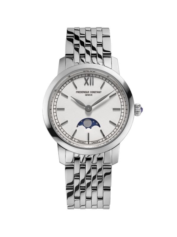 Slimline Ladies Moonphase 30MM White Dial Quartz FC-206SW1S6B
