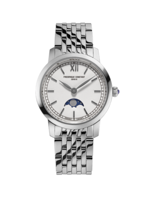 Slimline Ladies Moonphase 30MM White Dial Quartz FC-206SW1S6B