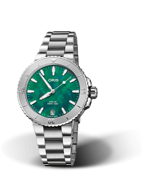 Oris aquis black orange hotsell