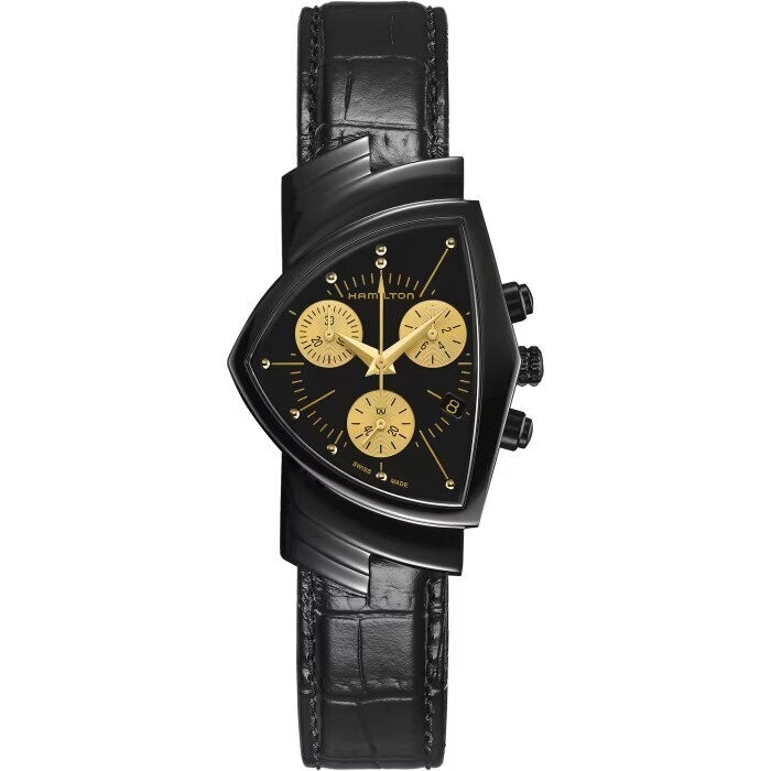 Ventura L Chrono Black Dial 32MM Quartz H24402730