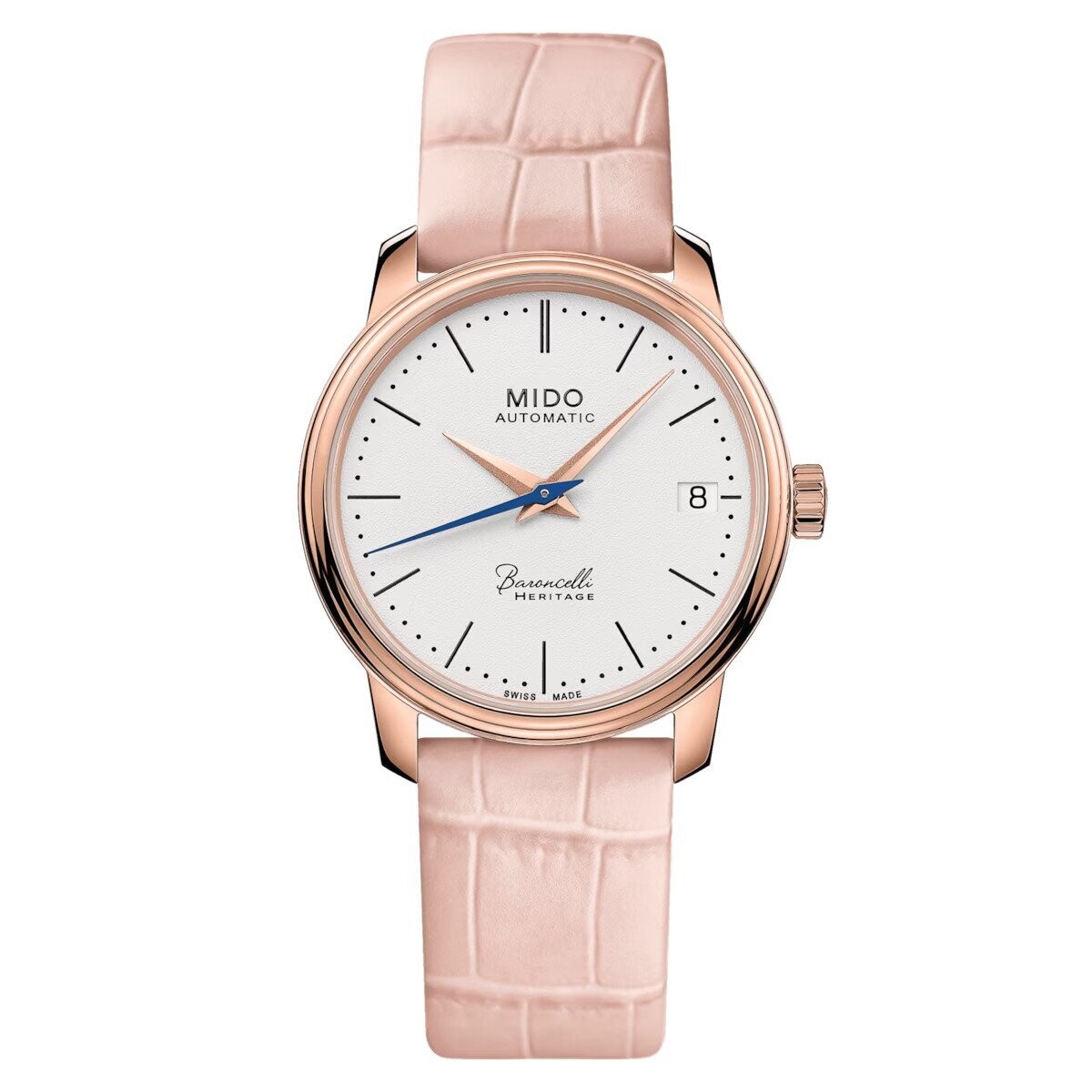 Mido Baroncelli Heritage 33 MM White Dial Automatic M027.207.36.010.00