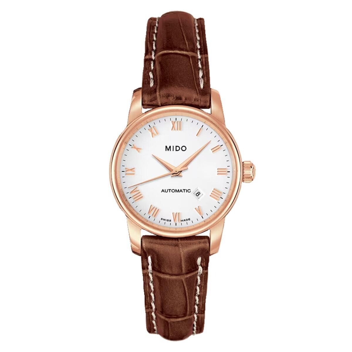 Mido Baroncelli Tradition 29 MM White Dial Automatic M7600.4.21.4