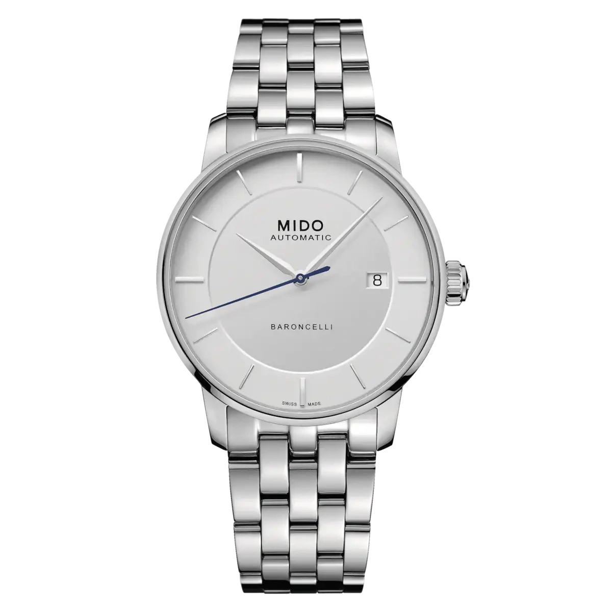 Mido Baroncelli Signature 39 MM Silver Dial Automatic M037.407.11.031.00