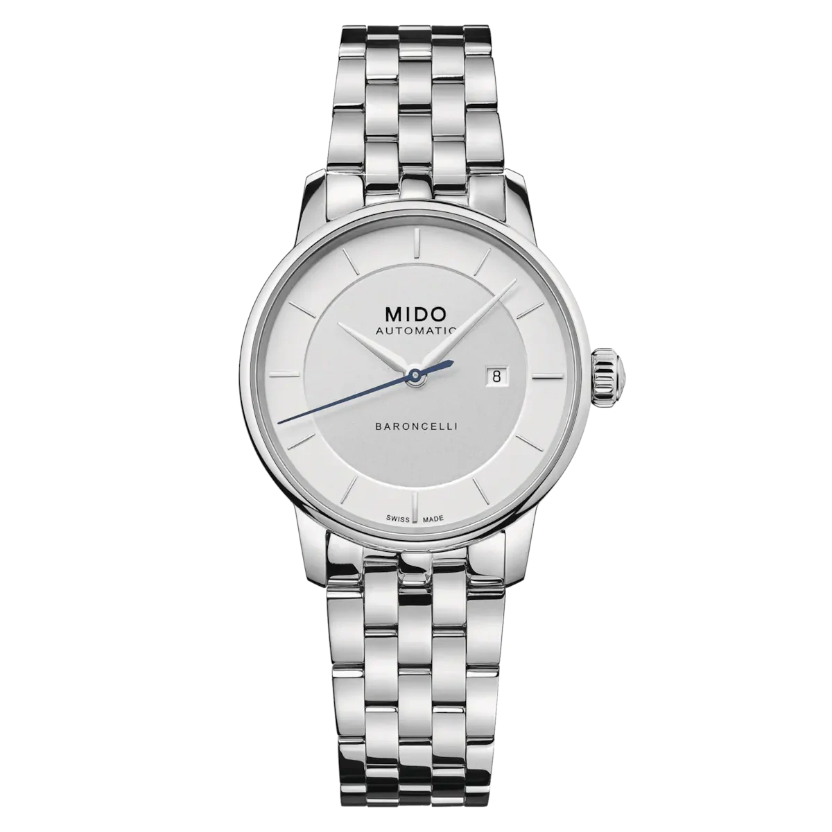 Mido Baroncelli Signature 30 MM Silver Dial Automatic M037.207.11.031.00