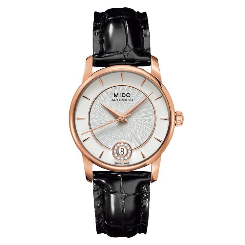 Mido Baroncelli Diamonds 33 MM Silver Dial Automatic M007.207.36.036.00