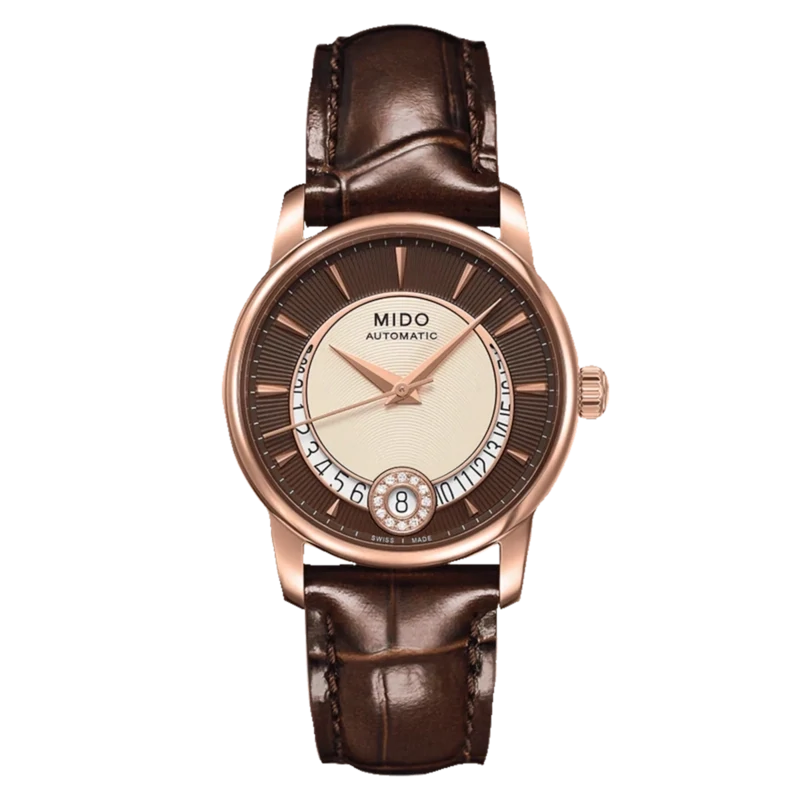 Mido Baroncelli Diamonds 33 MM Brown Dial Automatic M007.207.36.291.00