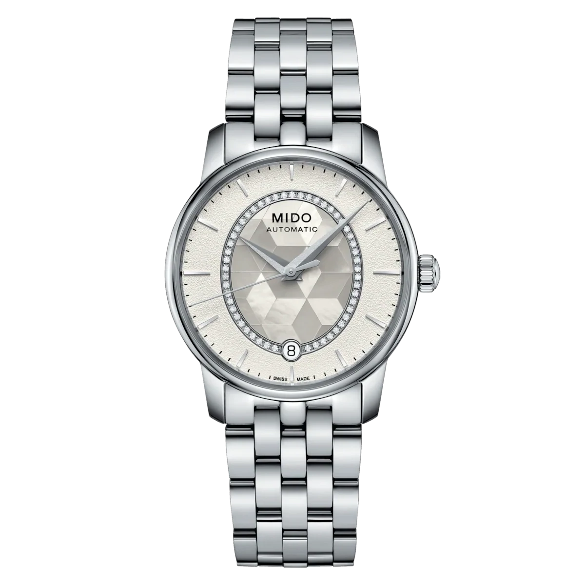 Mido Baroncelli Diamonds 33 MM Mother of Pearl Dial Automatic M007.207.11.116.00