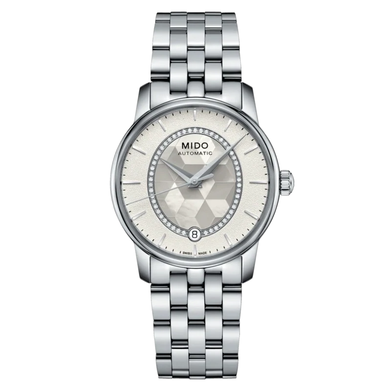 Mido Baroncelli Diamonds 33 MM Mother of Pearl Dial Automatic M007.207.11.116.00