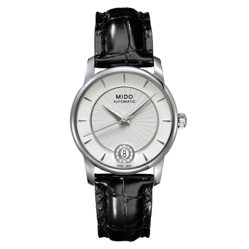 Mido Baroncelli Diamonds 33 MM Silver Dial Automatic M007.207.16.036.00