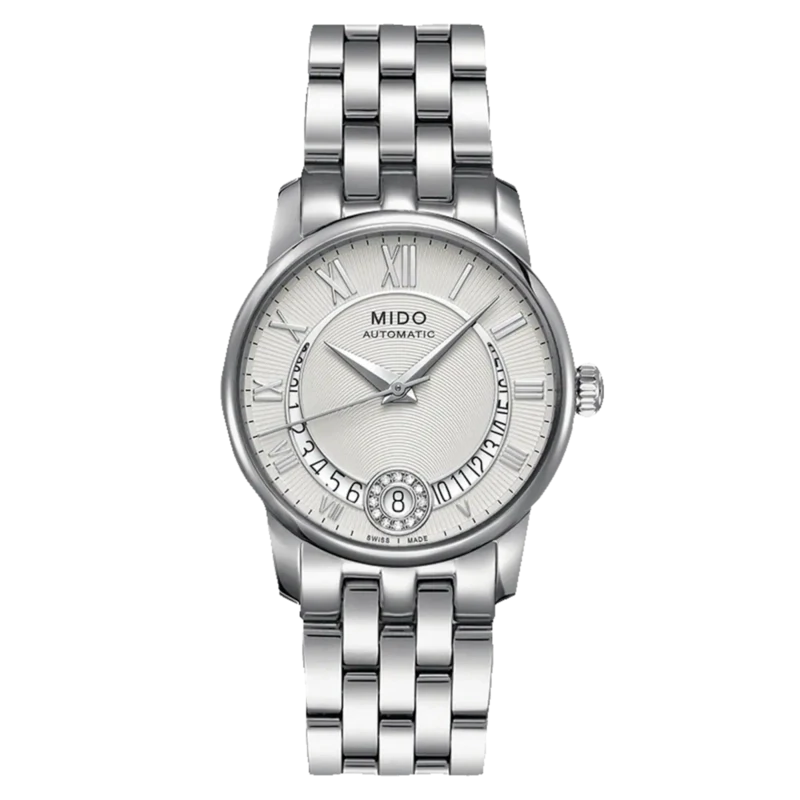 Mido Baroncelli Diamonds 33 MM Silver Dial Automatic M007.207.11.038.00