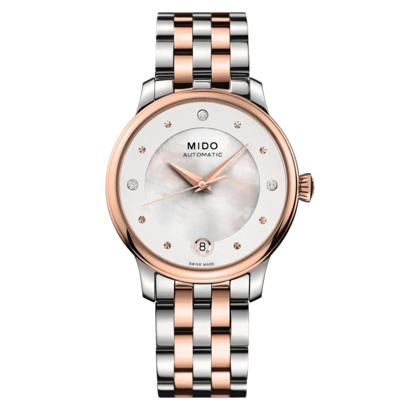 Mido Baroncelli Lady Day 33 MM Mother of Pearl Dial Automatic M007.207.11.036.00