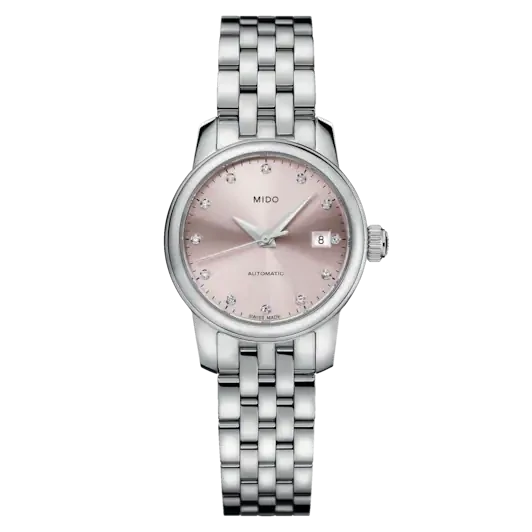 Mido Baroncelli Lady Twenty Five 25 MM Pink Dial Automatic M039.007.11.336.00