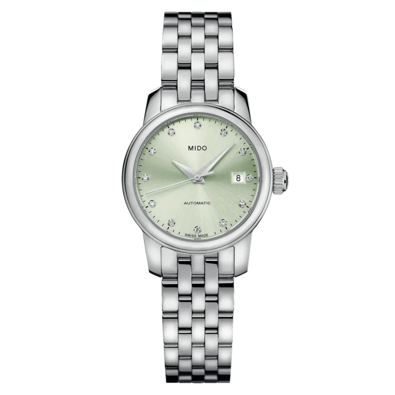 Mido Baroncelli Lady Twenty Five 25 MM Green Dial Automatic M039.007.11.096.00
