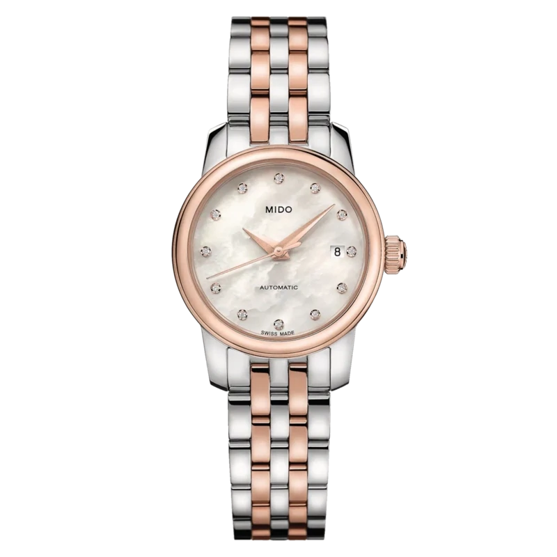Mido Baroncelli Lady Twenty Five 25 MM Mother of Pearl Dial Automatic M039.007.22.106.00