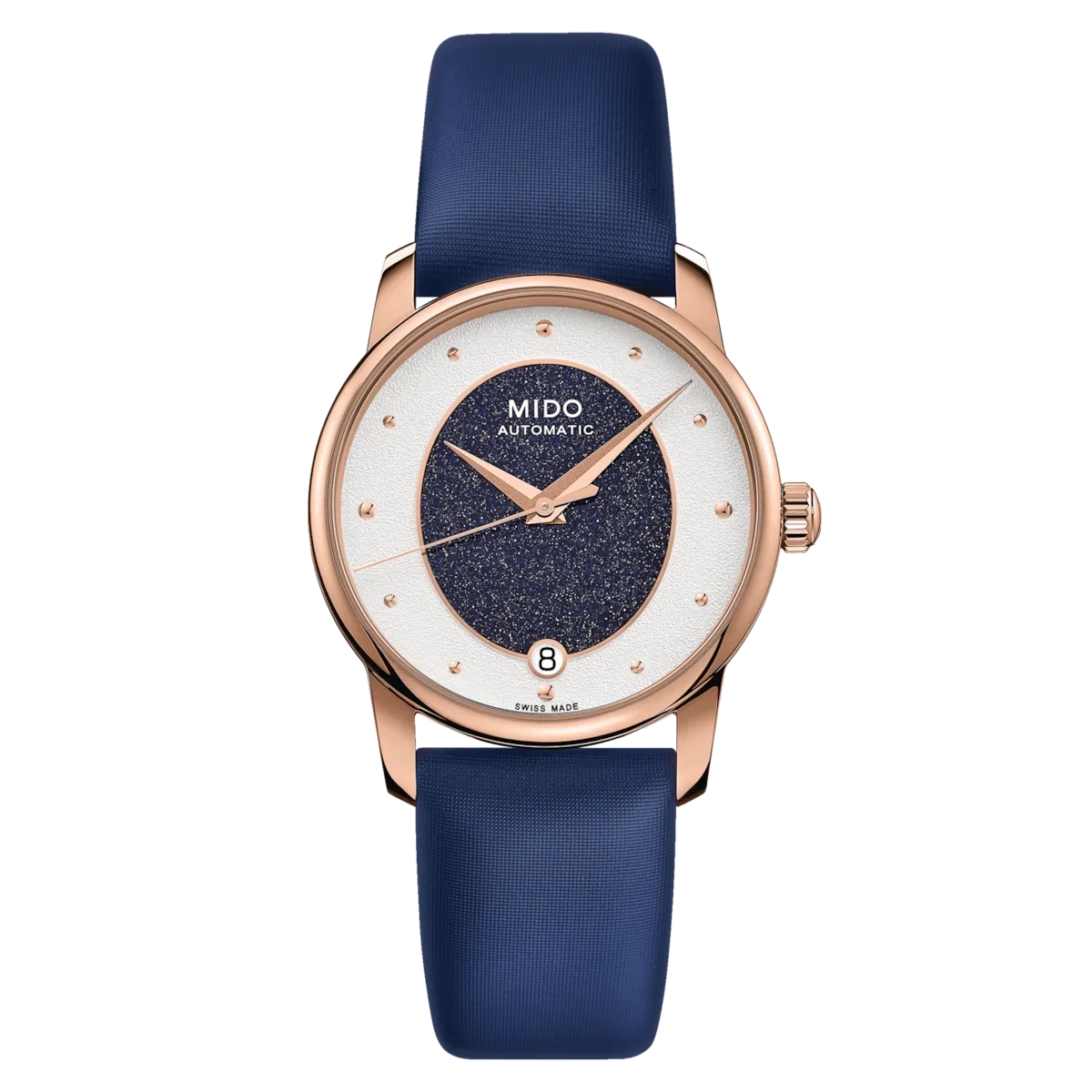 Mido Baroncelli Wild Stone 33 MM White Dial Automatic M035.207.37.491.00