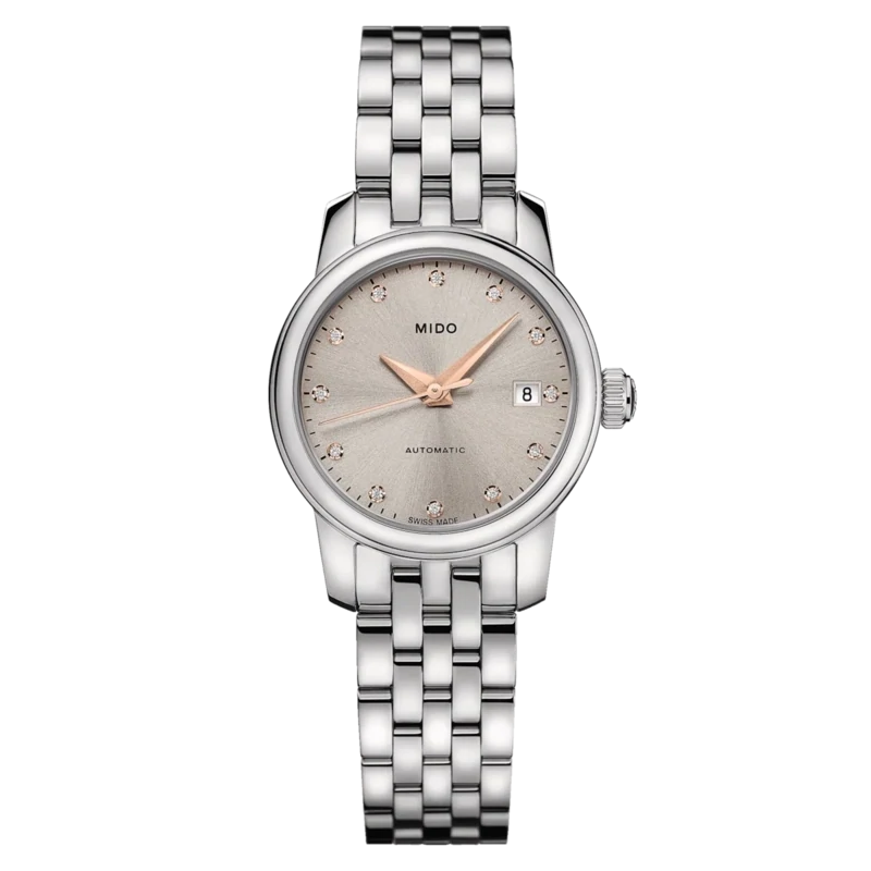 Mido Baroncelli Lady Twenty Five 25 MM Grey Dial Automatic M039.007.11.076.00